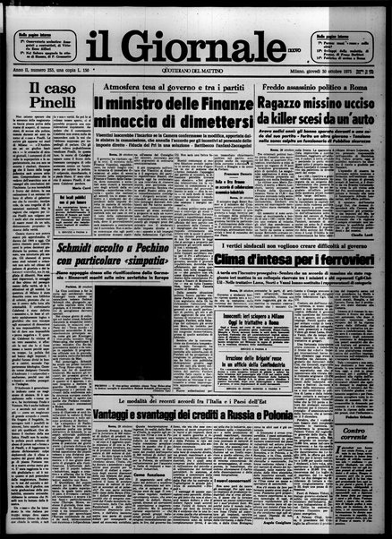 Il giornale nuovo : quotidiano del mattino